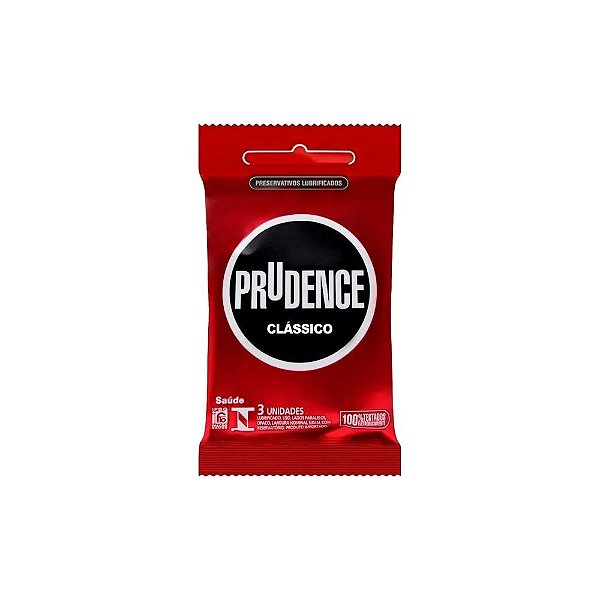 Preservativo Prudence Clássico: Segurança e Lubrificação (3 unidades)