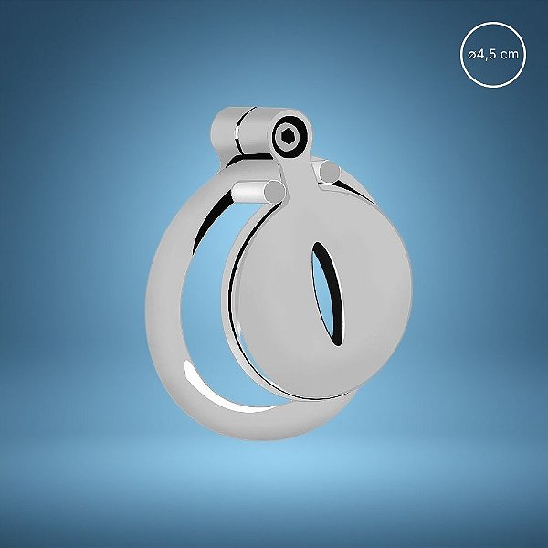 Cinto de Castidade em Aço Inoxidável com Argola de Escroto – ∅4,5cm