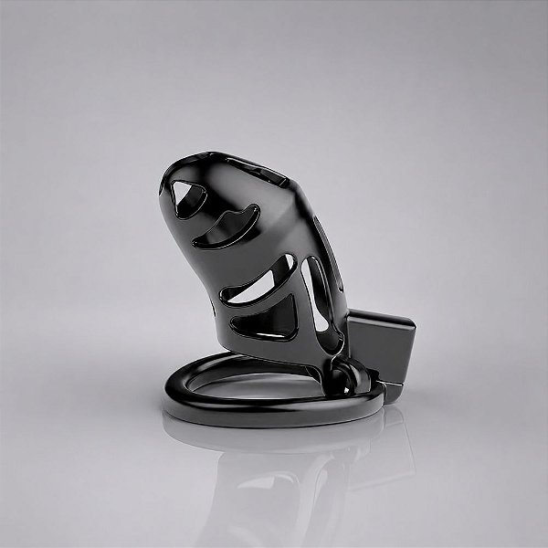 Cinto De Castidade Masculino ∅ 3,5 Cm - Design Respirável e Vazado - Com 3 Anéis