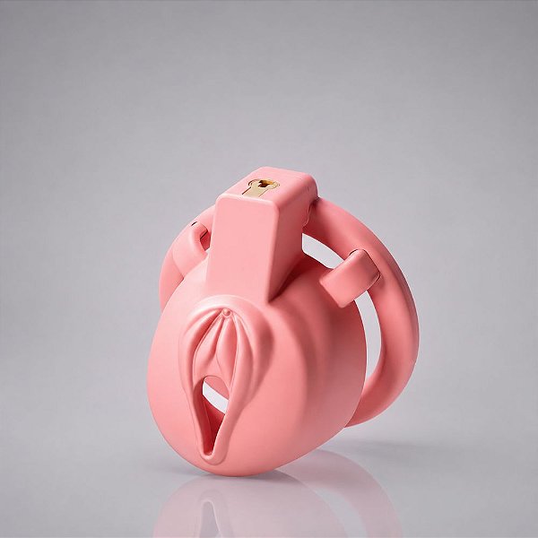 Cinto De Castidade – Dispositivo Design Vulva Com 3 Anéis – Ocultador Sissy Crossdresser Trans