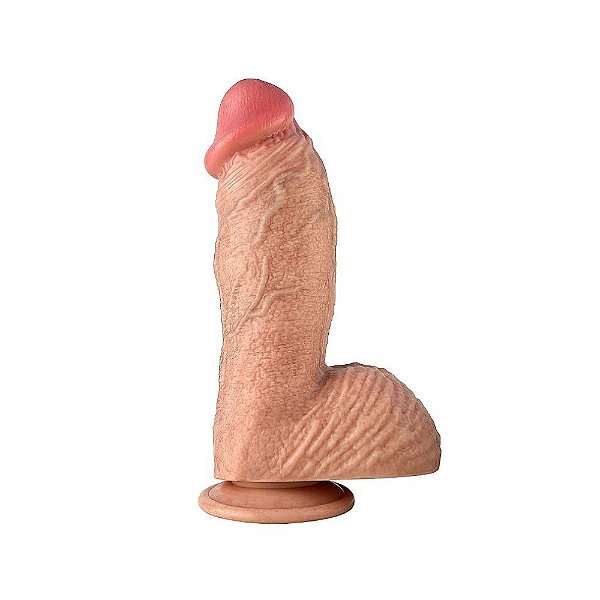 Pênis Realístico Com Ventosa Em Silicone Líquido 22,5 cm e ∅6,2 cm – SI