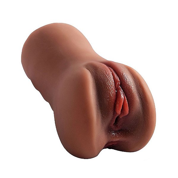Masturbador Masculino Duplo Vagina E Ânus Em Cyberskin 16,5cm – SI