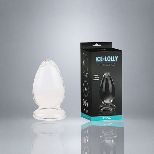 Plug Anal De Vidro Cônico Estímulo Térmico Ice-Lolly Chubby – Chisa