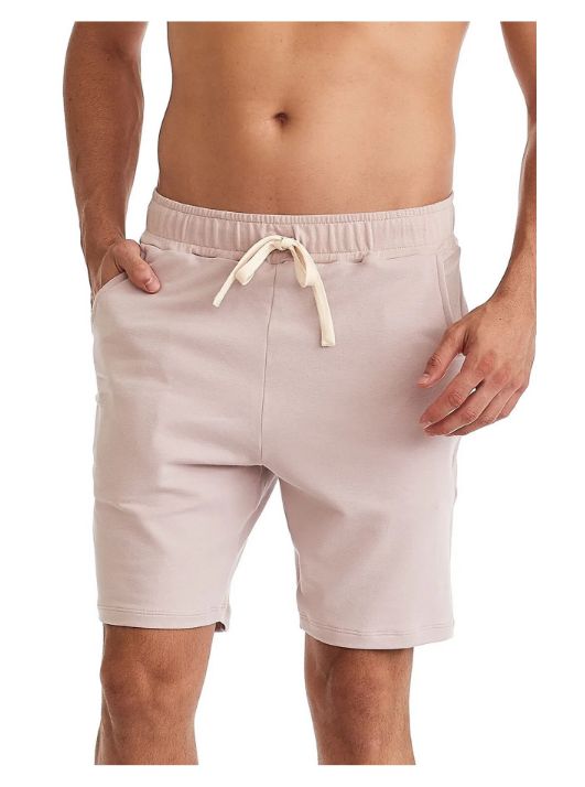 Bermuda Fitness Masculina Moletom Rosê