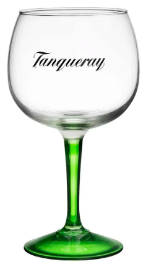 Taça de Gin Tônica em Vidro Tanqueray 600 ml "Base Verde"