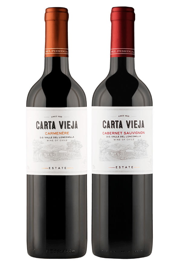 Kit Vinho Carta Vieja Cabernet Sauvignon/Carménère 750ml