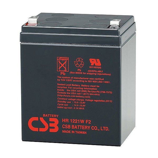 Bateria CSB VRLA 12V 5.1AH - HR1221W