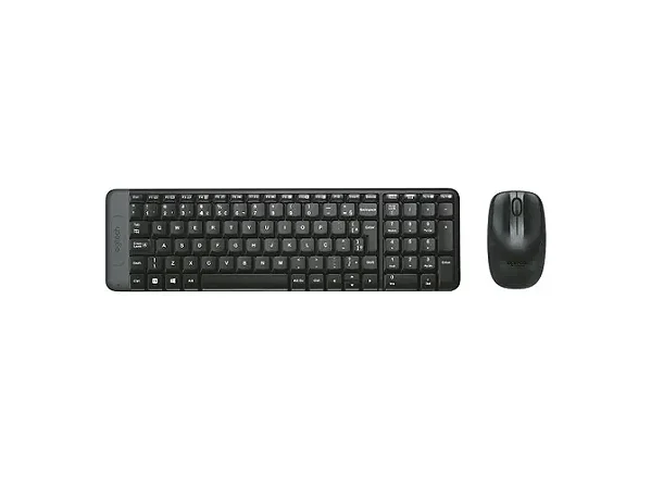 Kit Teclado e Mouse Logitech MK220 Preto Sem fio 920-004431-C
