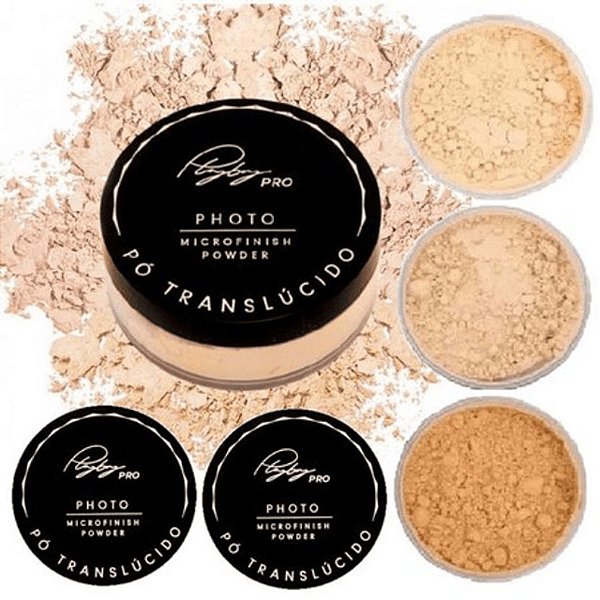 Pó Translúcido Solto De Finalização Facial Microfinish Powerder Playboy A Prova D água