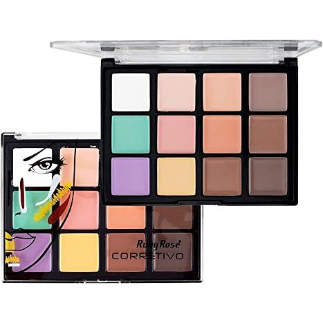Paleta De Corretivo colorido 12 Tons Ruby Rose