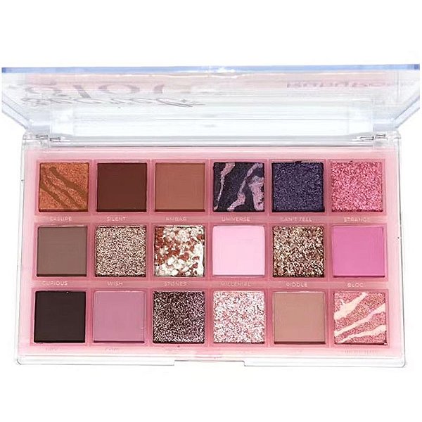 Paleta de Sombras Secret Glow 18 cores - Ruby Rose