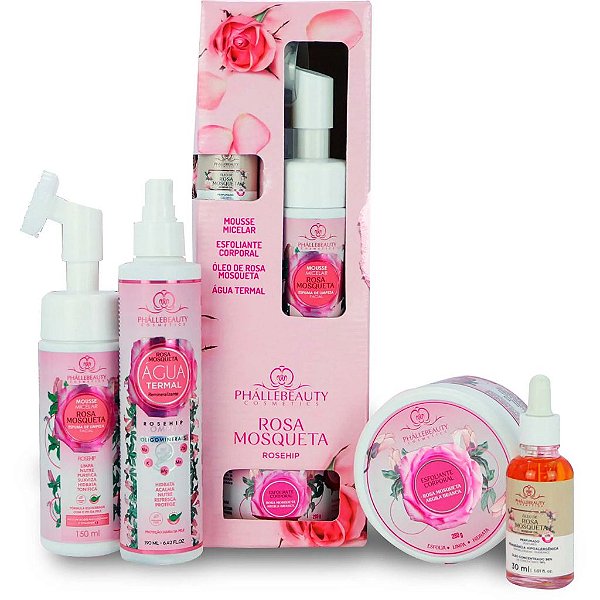 Kit Skin Care Rosa Mosqueta 4und  - Phállebeauty