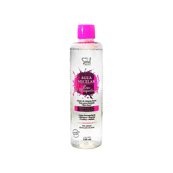 Água Micelar 250ML Rosa Mosqueta - Soul Cosméticos