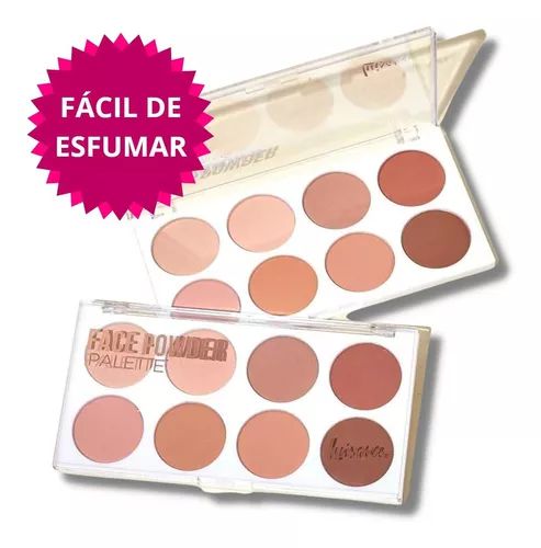 Paleta de Contorno e Pó Facial Face Powder para Maquiagem - Luisance