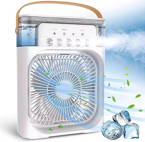 Mini Climatizador Ventilador Umidificador de Ar Portátil  - Importado