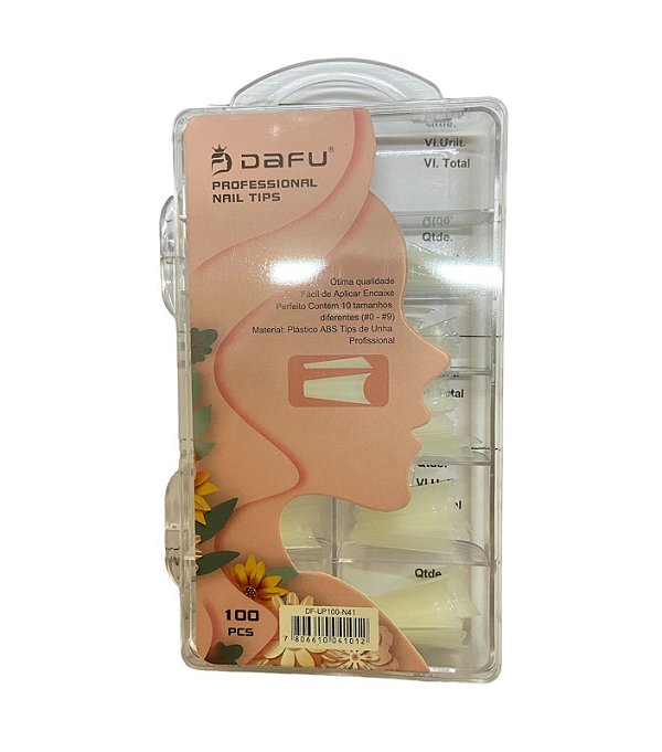 Unha Tips  Leitosa DF-UP100-N41 - 100 pcs - Dafu