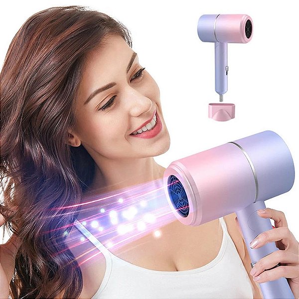 Mini secador de cabelo dobrável 220V - 750w  - Importado