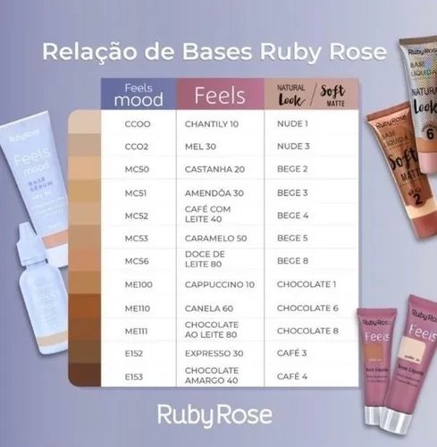 Ruby Rose Base Fluida Feels Mood - Ruby Rôse