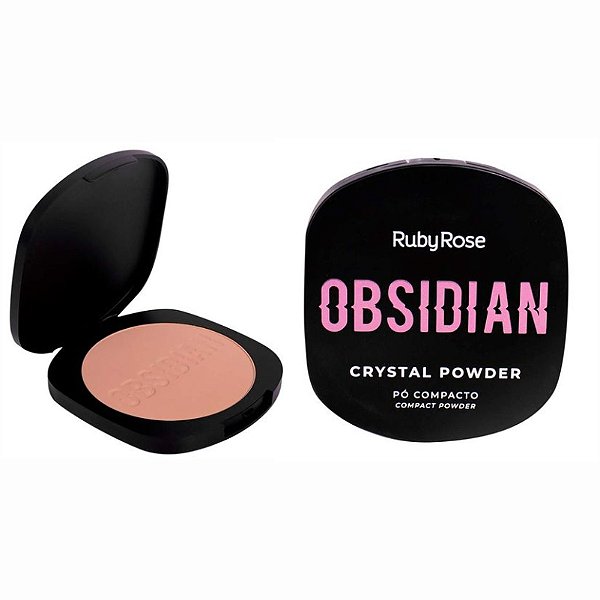 Pó Compacto  Obsidian Crystal Powder Pc05 9,6g -Ruby Rose