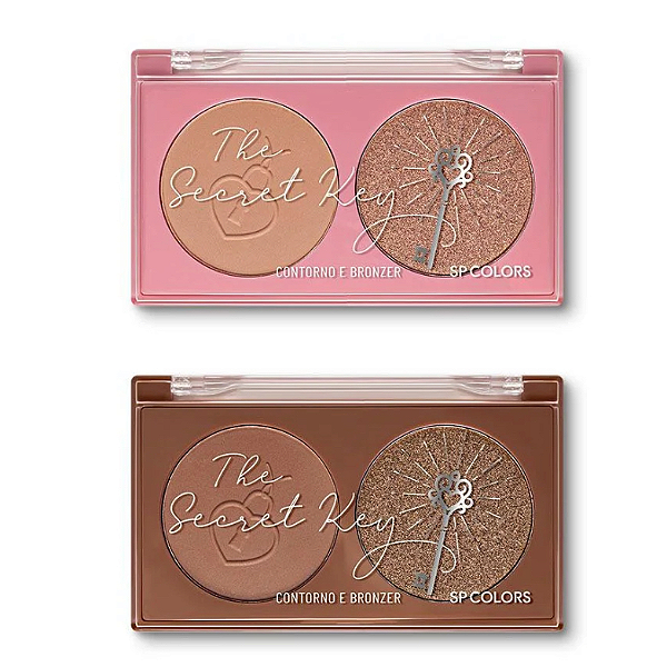 Paleta de Contorno + Bronzer Coleção The Secret Key - SP COLORS
