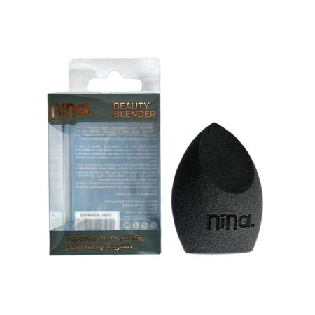 ESPONJA BEAUTY BLENDER CINZA - NINA MAKEUP