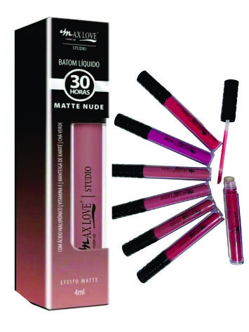 Batom Líquido Matte Nude de Longa Duração - Max Love