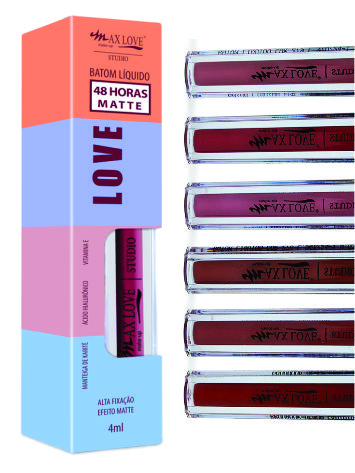 Batom Líquido Matte 48 horas - Max Love