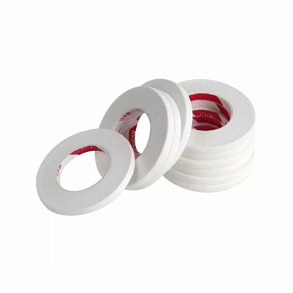 Fita Fina Micropore Branca 5 Rolos 4mm Extensão Cílios