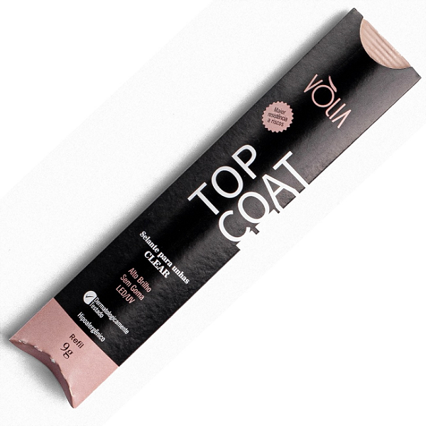 Sachê Refil Top Coat Clear 9g - Volia