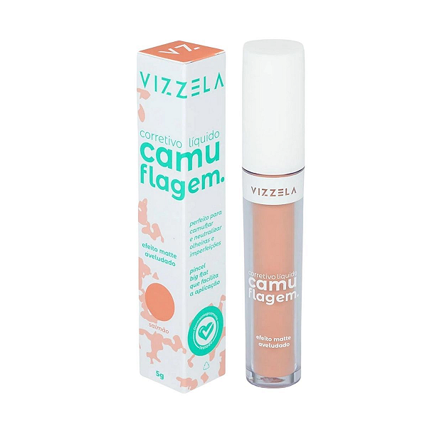 Corretivo Liquido Camuflagem Salmão - Vizzela