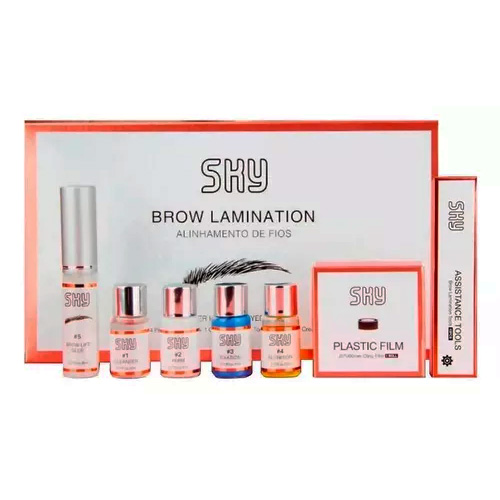 Kit Brow Lamination Sky Alinhamento de Fios Sobrancelhas