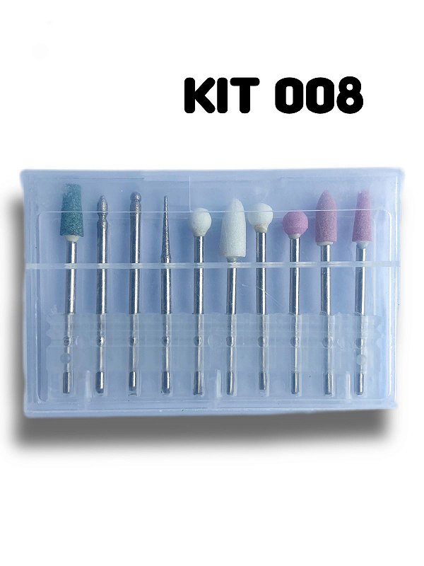 kit brocas de tungstênio para unhas - Importado
