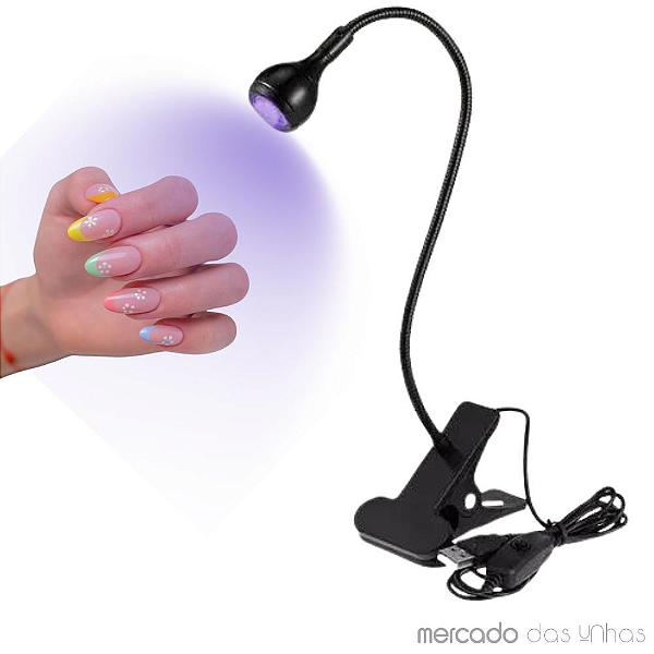 Luminaria UV  Ultravioleta de Mesa Com Garra Para Manicure