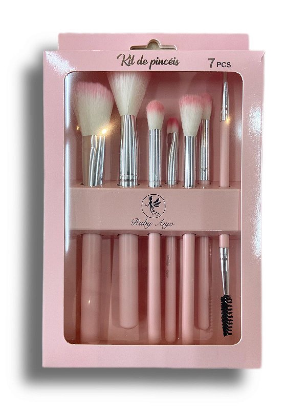 Kit Pincéis com 7 und RA-366 - Ruby Anjo