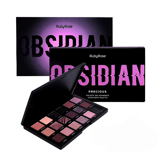 Paleta de Sombras Precious 11 Cores Obsidian - Ruby Rose
