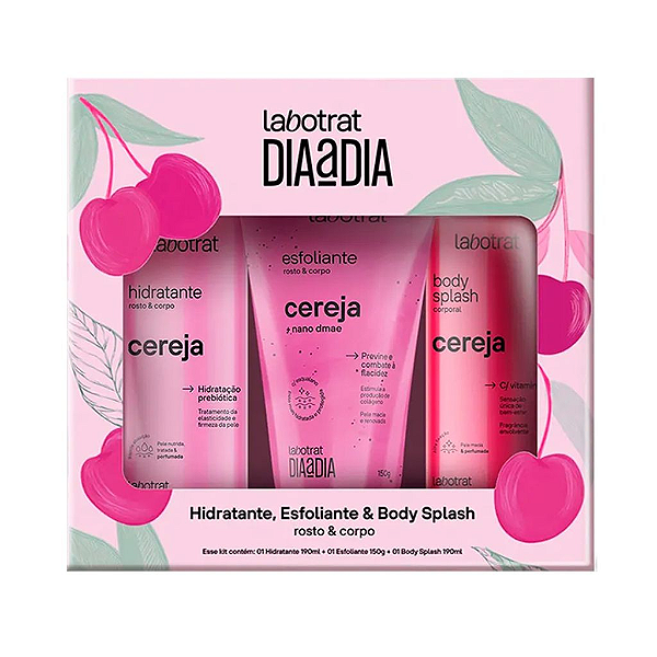 Kit Hidratante, Esfoliante & Body Splash  Dia a Dia-Labotrat