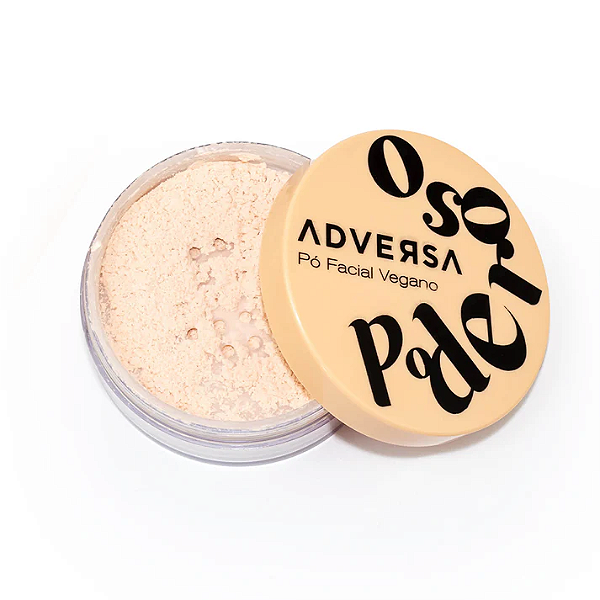 Pó Facial Vegano #PODEROSO Cor Clara - Adversa