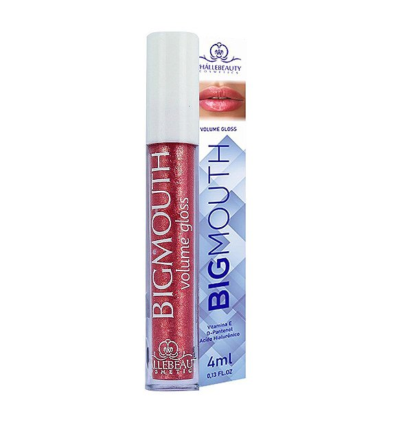 Gloss Labial Big Mouth Rosa 4ml - PhalléBeauty