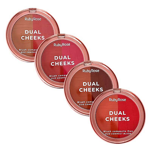 Dual Cheeks Blush Compacto - Ruby Rose