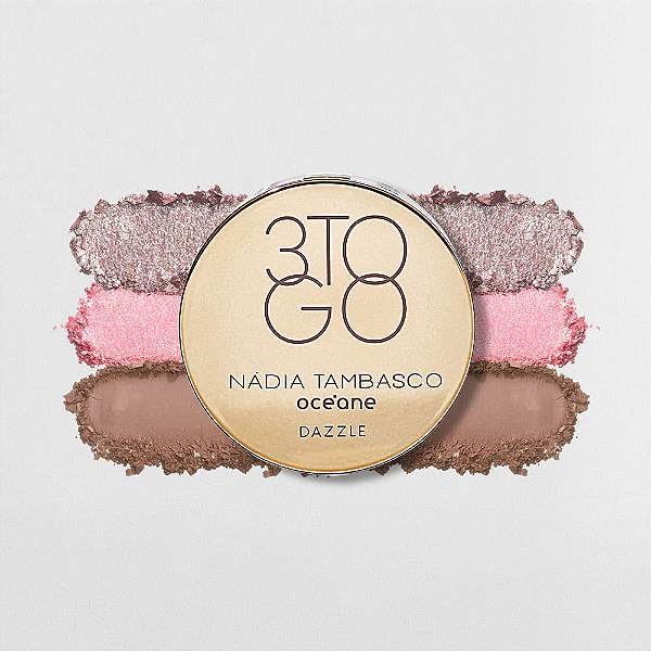 Trio de Sombras Nádia Tambasco By Océane - 3 To Go Palette Dazzle
