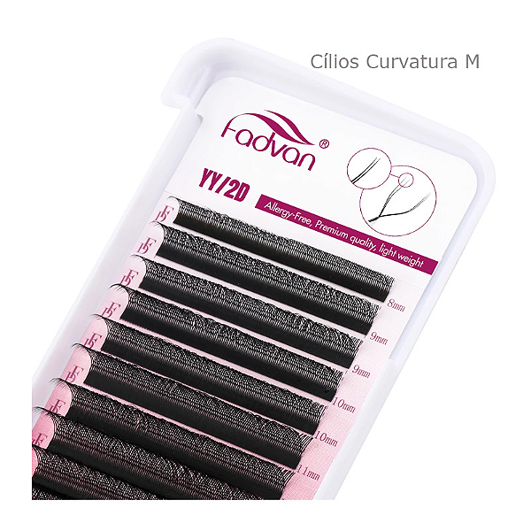 Cílios Y Volume Brasileiro Fadvan 0.07 curvatura C mix 8-14