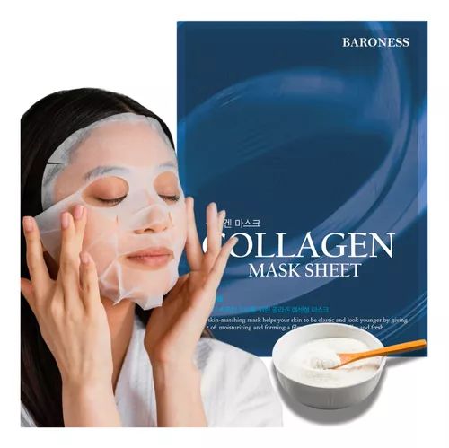 Máscara facial rejuvenescedora com colágeno - Importado