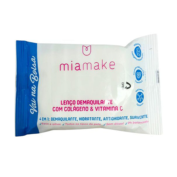 Lenço Demaquilante Vai na Bolsa - Mia Make