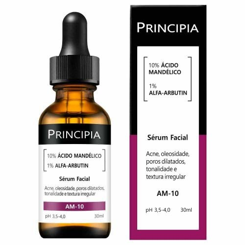 Sérum Facial Ácido Mandélico e Alfa Arbutin Principia 30ml