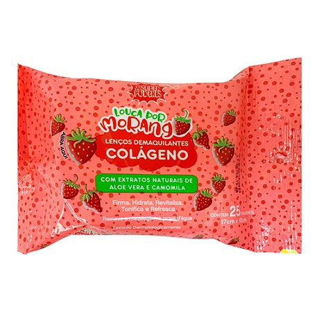 Lenço Demaquilante Morango - Super Poderes