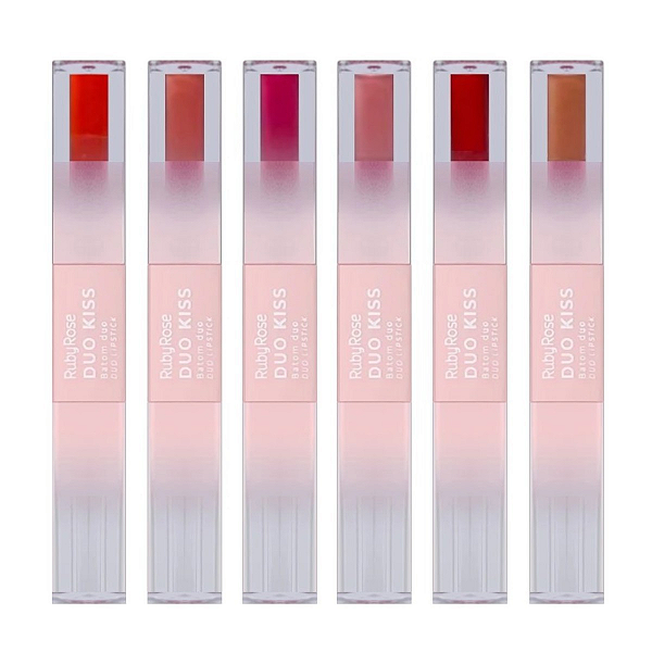 Batom Duo Lipstick Kiss - Ruby Rose