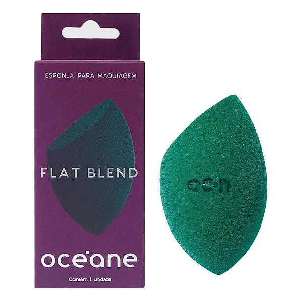 Esponja de Maquiagem Oceane Flat Blend - Verde