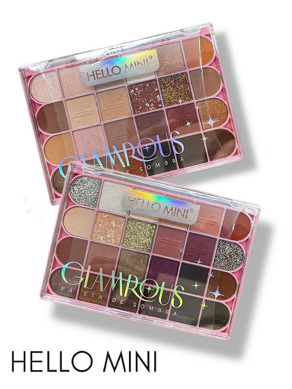 Paleta de sombras Glamrous 24 Cores - Hello Mini
