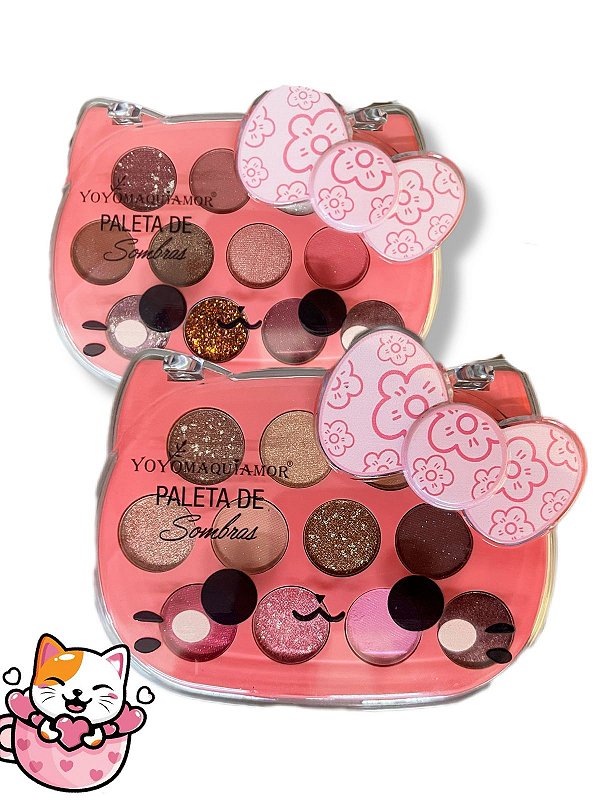 Paleta de sombras 12 Cores Gatinho - Yoyo