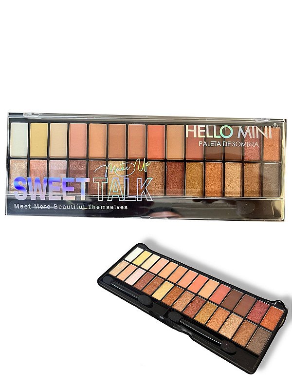 Paleta de Sombras Misterius 28 cores  - Hello Mini